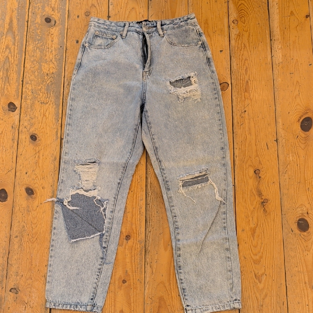 White Fox Boutique Light Blue Boyfriend Jeans
